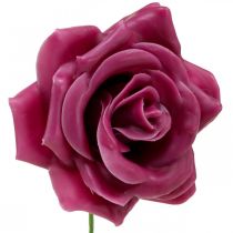 Article Roses en cire déco roses wax rose Ø8cm 12p