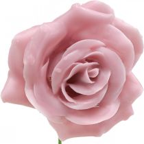Article Roses en cire roses décoratives wax rose Ø8cm 12 pcs