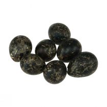 Article Oeuf de caille décoration noir vide 3cm décoration printanière décoration naturelle 50 pcs