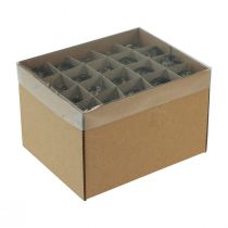 Article Œufs de caille décoratifs, noirs, vides, 3 cm, décoration printanière, décoration naturelle, 50 pièces