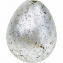 Oeuf de caille décoration argent vide 3cm décoration Pâques 50p