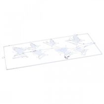 Article Déco murale Papillons Déco de printemps Métal Blanc 47,5cm