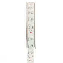 Article Ruban cadeau Noël Ruban de Noël Hohoho blanc 15mm 20m
