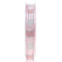Ruban de Noël rose 15mm 15m