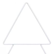 Article Sapin de Noël en métal blanc à poser et à décorer 41cm
