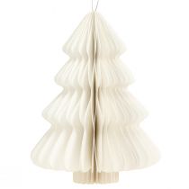 Article Papier sapin de Noël Noël blanc argent 20cm 5pcs