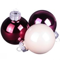 Article Boules de sapin de Noël en verre Berry Mix Ø7,5cm 12 pcs