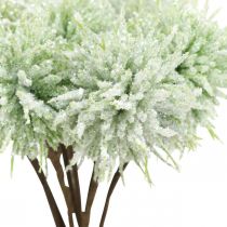 Fleurs de Noël scintillantes fleurs artificielles vert de Noël en bouquet 4pcs