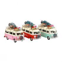 Article Bus de Noël Voiture de Noël décoration vintage métal 17cm 1pc