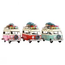 Article Bus de Noël Voiture de Noël décoration vintage métal 17cm 1pc