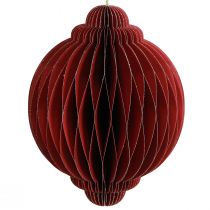 Article Papier de décoration de Noël Décorations de sapin de Noël Bordeaux H20cm
