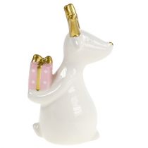 Figurine de Noël renne blanc 11cm, 12cm 2pcs