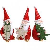 Figurines de Noël Figurines de décoration du Père Noël H8cm 3pcs