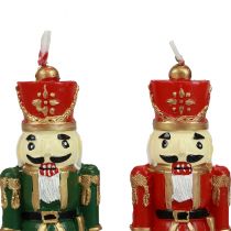 Bougie de Noël figurine casse-noisette décoration de table Noël 18cm 1pc