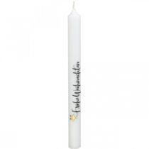 Bougies de Noël &quot;Merry Christmas&quot; bougies blanches 250/22mm 4pcs