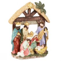 Article Crèche de Noël avec personnages Crèche de Noël 15,5×7×20cm