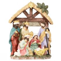 Article Crèche de Noël avec personnages Crèche de Noël 15,5×7×20cm