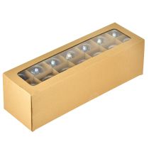 Article Boule de verre aspect nacre aux reflets irisés, 6 cm, lot de 24