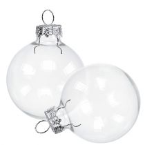 Article Verre boule de Noël Ø6cm clair 24 pcs