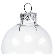 Article Verre boule de Noël Ø6cm clair 24 pcs