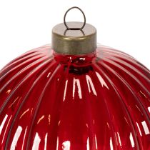 Article Boules de Noël en Verre Rouge 8 cm Lot de 12