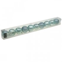 Article Boules de Noël en plastique mélange bleu clair Ø6cm 10 pcs