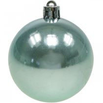 Article Boules de Noël en plastique mélange bleu clair Ø6cm 10 pcs