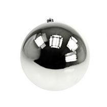 Article Boule de Noël en plastique petite Ø14cm argentée