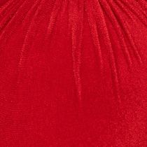 Article Boule de Noël Velours Rouge Ø20cm Lot de 3