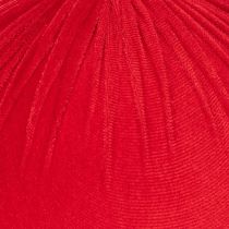 Article Boule de Noël en velours rouge à suspendre, Ø 25 cm, lot de 2