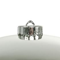 Article Boule de Noël en plastique grande argent Ø25cm