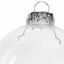 Article Verre boule de Noël Ø7,5cm clair 12 pcs