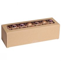 Article Boules de Noël mélange d'abricots boules d'arbre en verre Ø4cm 24 pcs