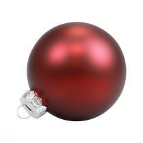 Article Boules de Noël en verre Boules de sapin Bordeaux Ø7,5cm 12 pcs
