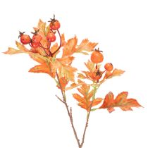 Article Branche artificielle d’aubépine avec feuilles et baies 62 cm