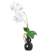 Article Orchidée blanche sur pic Phalaenopsis artificiel Real Touch 39cm