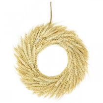 Couronne naturelle, couronne de blé, couronne de blé, couronne de grain 30cm