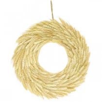 Couronne naturelle, couronne de blé, couronne de blé, couronne de grain 37cm