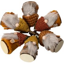 Article Ensemble de 6 figurines de gnome avec bonnet tricoté et gland, 10 cm