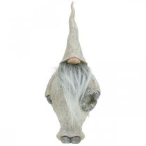 Article Lutin décoratif avec barbe et couronne Lutin de Noël 14x×12×36cm