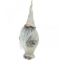Article Lutin décoratif avec barbe et couronne Lutin de Noël 14x×12×36cm