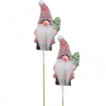 Article Nain décoratif Père Noël bouchon décoratif Noël 10cm 4 pcs