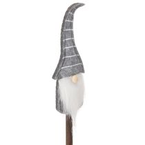 Article Figurines décoratives lutins en bois et tissu sur piquet 46 cm 6 pièces