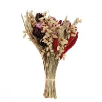 Article Bouquet de Fleurs Séchées Naturel et Rose 30 cm