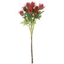 Article Kitschener Twigue de chardon artificiel rouge 67 cm pour décoration intérieure, Lot de 3