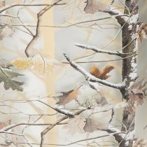 Article Photophore en verre motif branches intérieur doré 12 cm