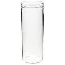 Article Vase à fleurs, cylindre en verre, vase en verre rond Ø10cm H27cm