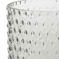 Article Vase à fleurs, vase en verre, verre à bougie, lanterne en verre Ø11,5cm H23,5cm