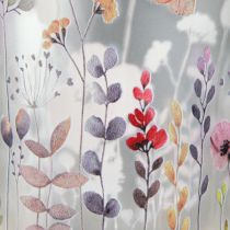 Article Lanterne en verre coquelicot prairie couleur argent H12,5cm 2 pcs