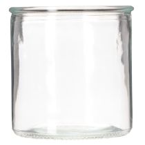 Article Set de 3 vases cylindriques en verre transparent 10 cm